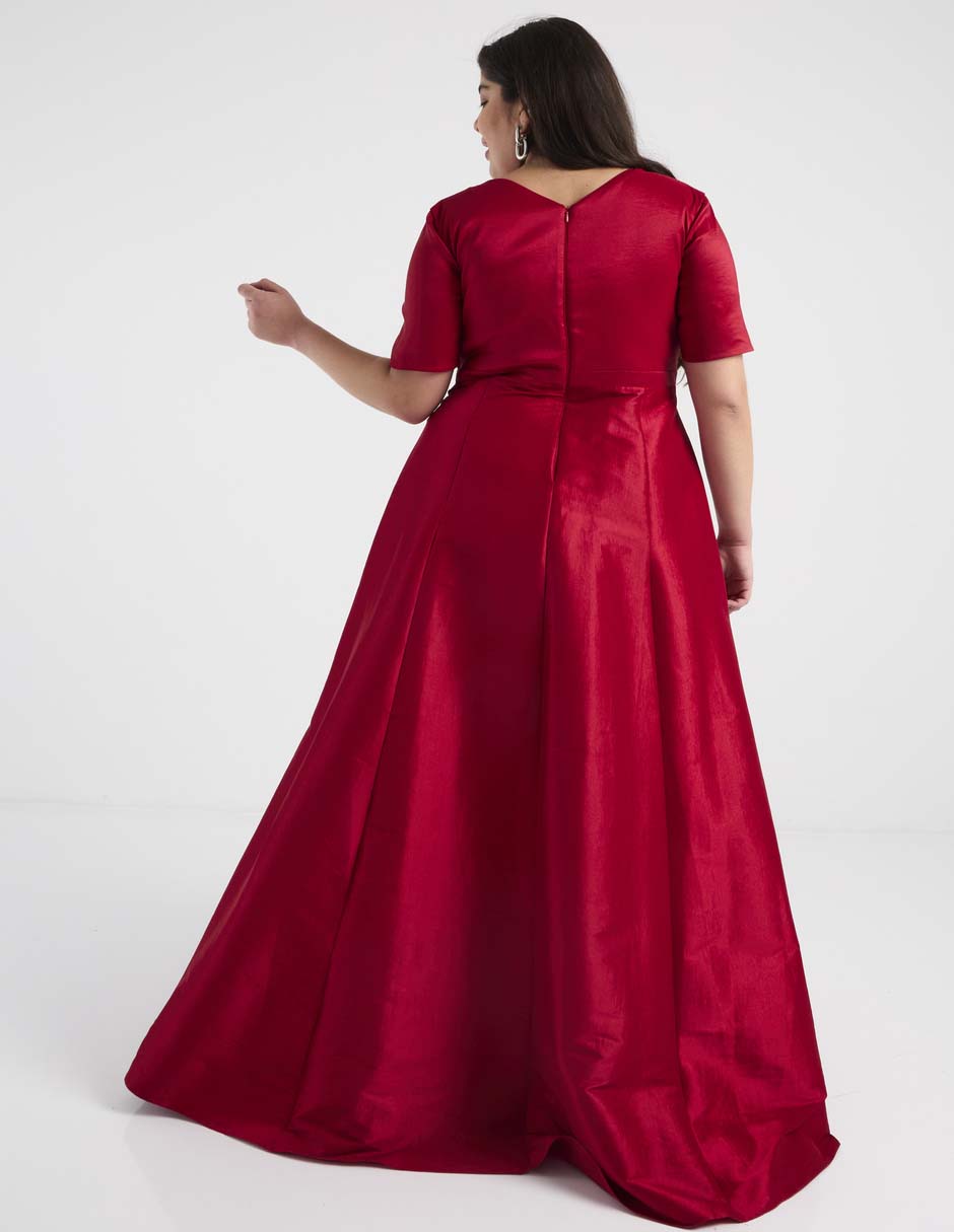 Vestido maxi de fiesta escote V 5