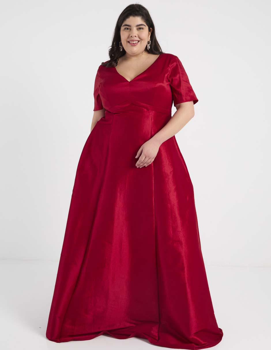 Vestido maxi de fiesta escote V 6
