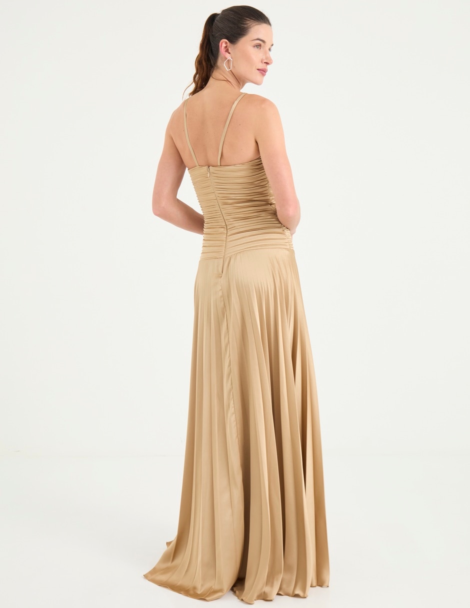 Vestido maxi de fiesta Rue De La Paix escote cuadrado