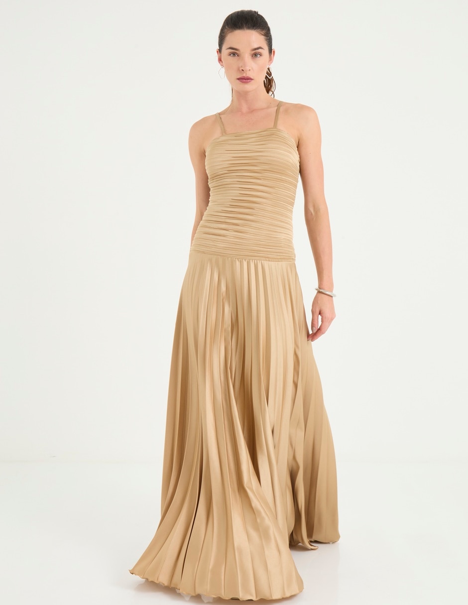 Vestido maxi de fiesta Rue De La Paix escote cuadrado
