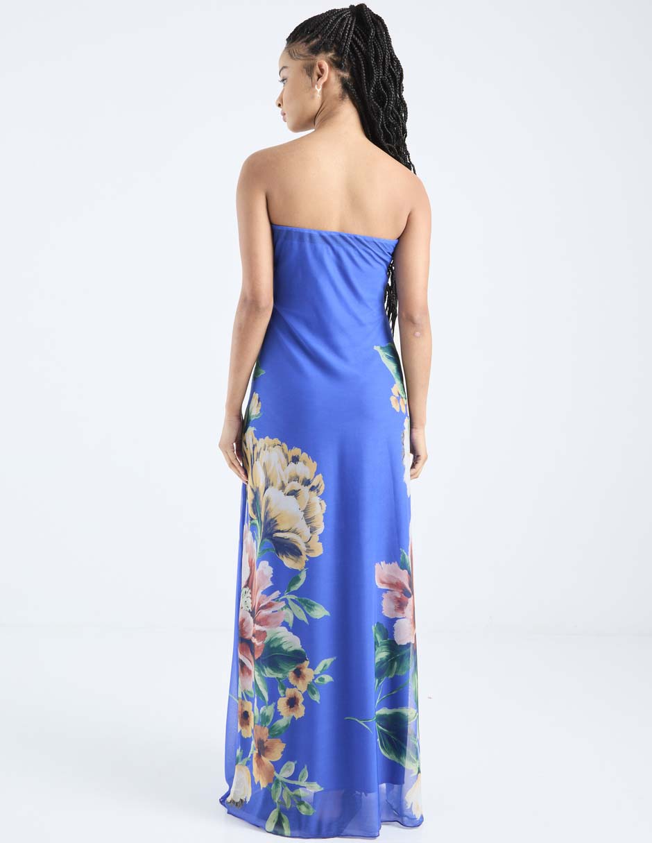 Vestido maxi cocktail espalda abierta 5