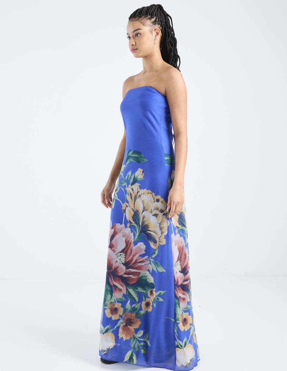 Vestido maxi cocktail espalda abierta 6