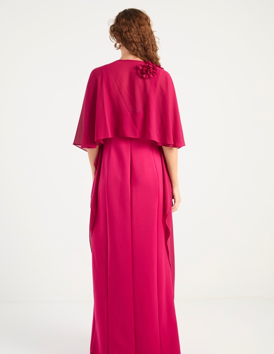 Vestido maxi de fiesta escote V 6