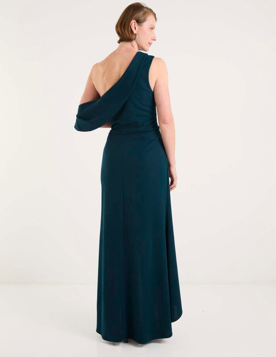 Vestido maxi de fiesta escote medio
