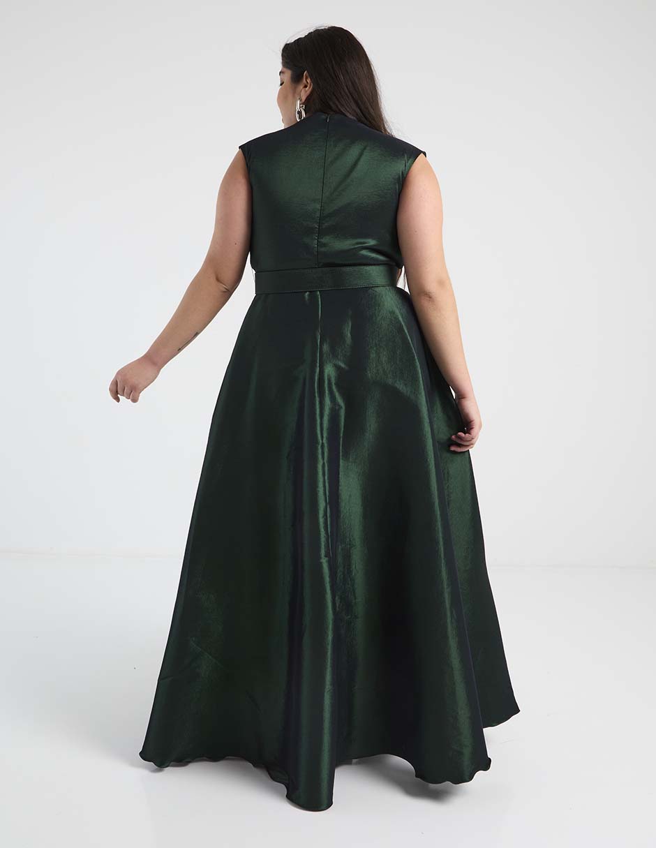 Vestido maxi de fiesta escote V 5