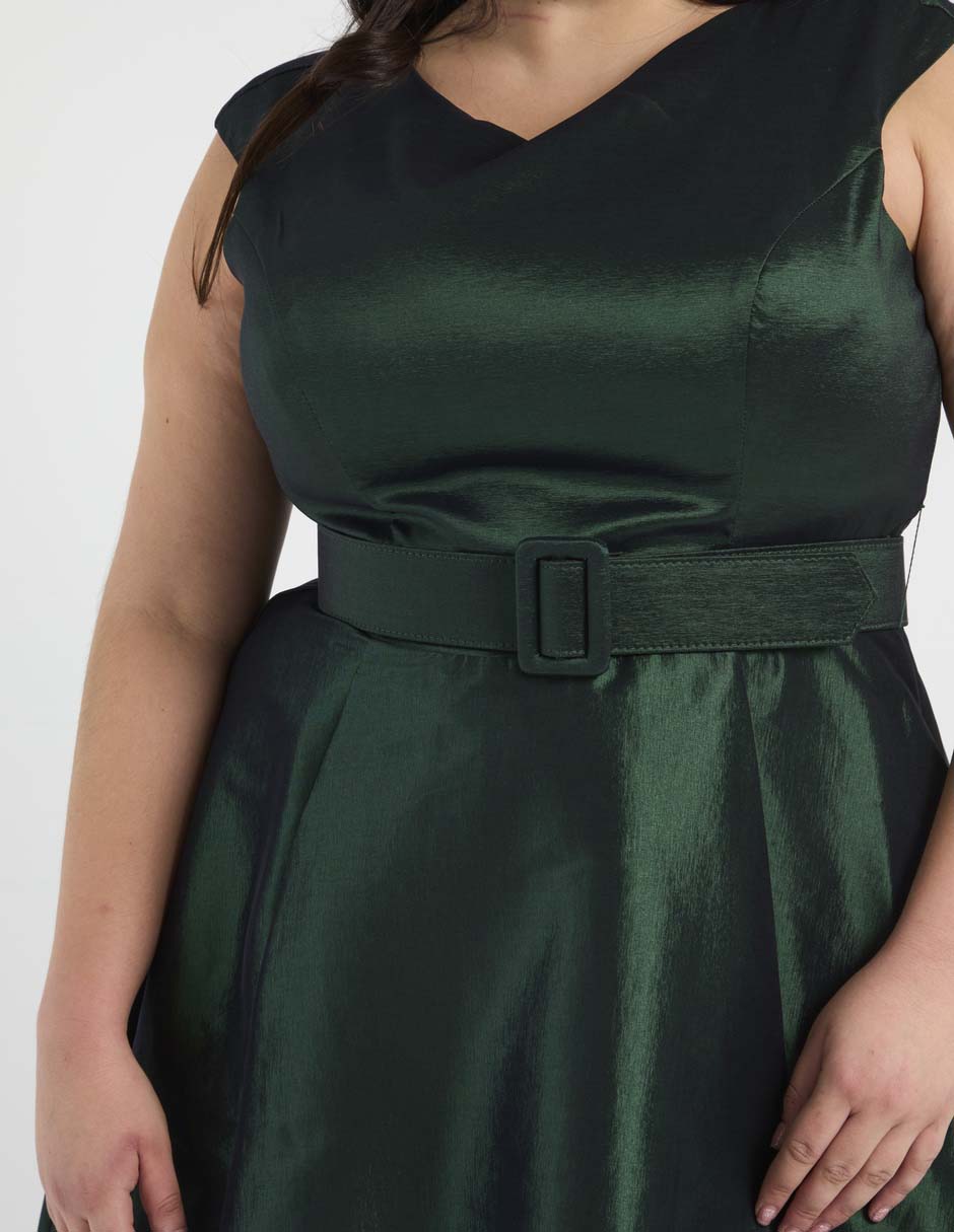 Vestido maxi de fiesta escote V 7