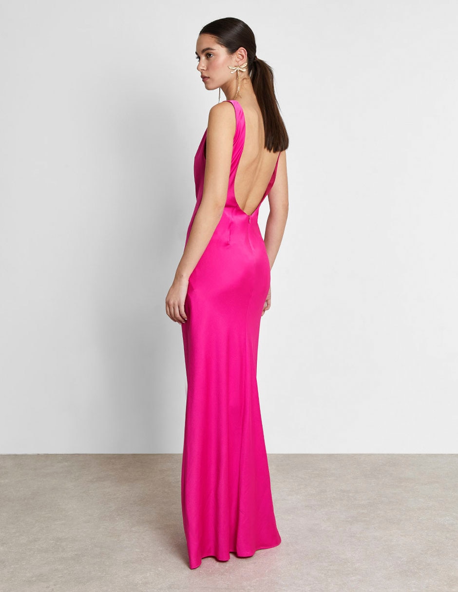 Vestido maxi Trucco de fiesta escote V