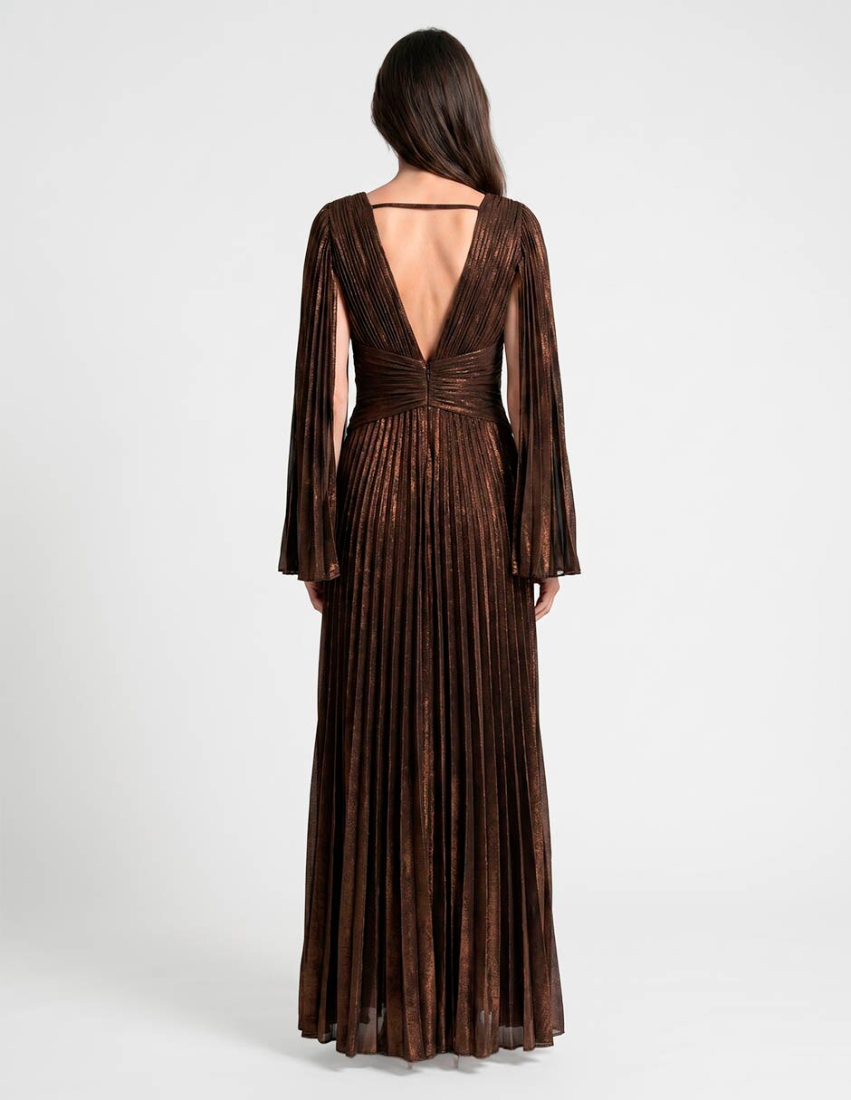 Vestido maxi de fiesta escote V
