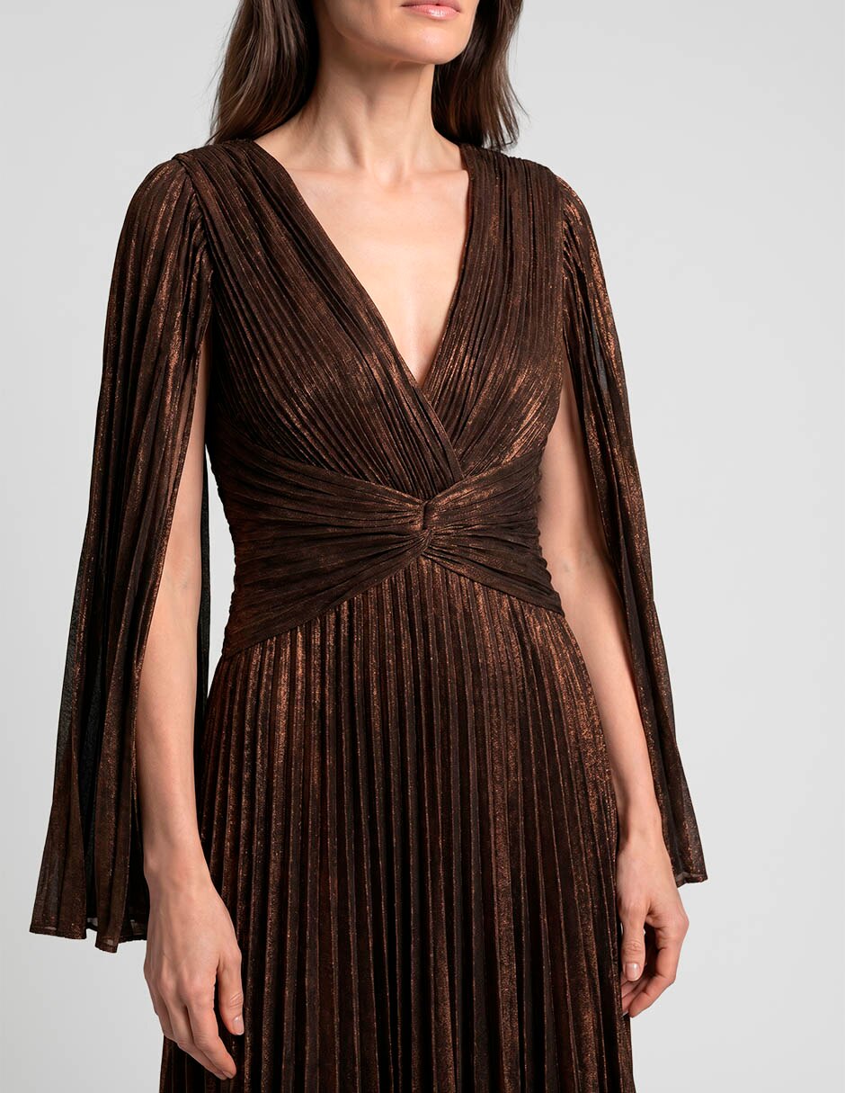Vestido maxi de fiesta escote V