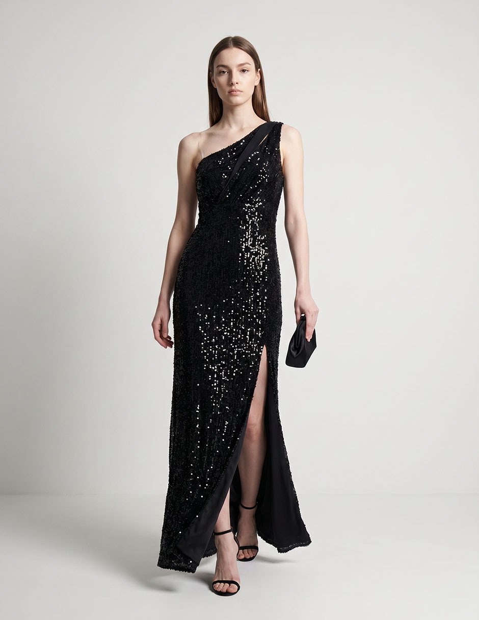 Vestido maxi de fiesta Eva Brazzi escote medio