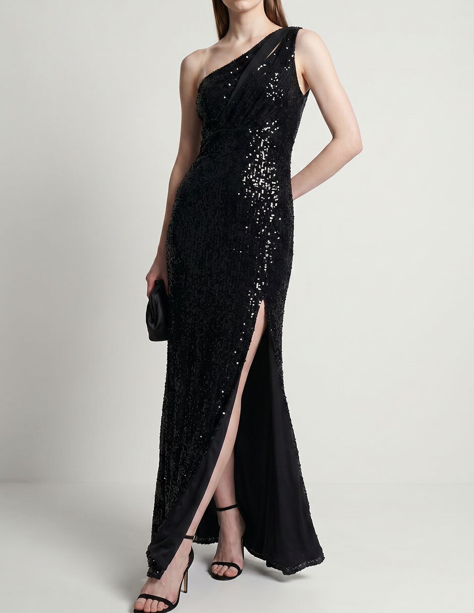 Vestido maxi de fiesta Eva Brazzi escote medio