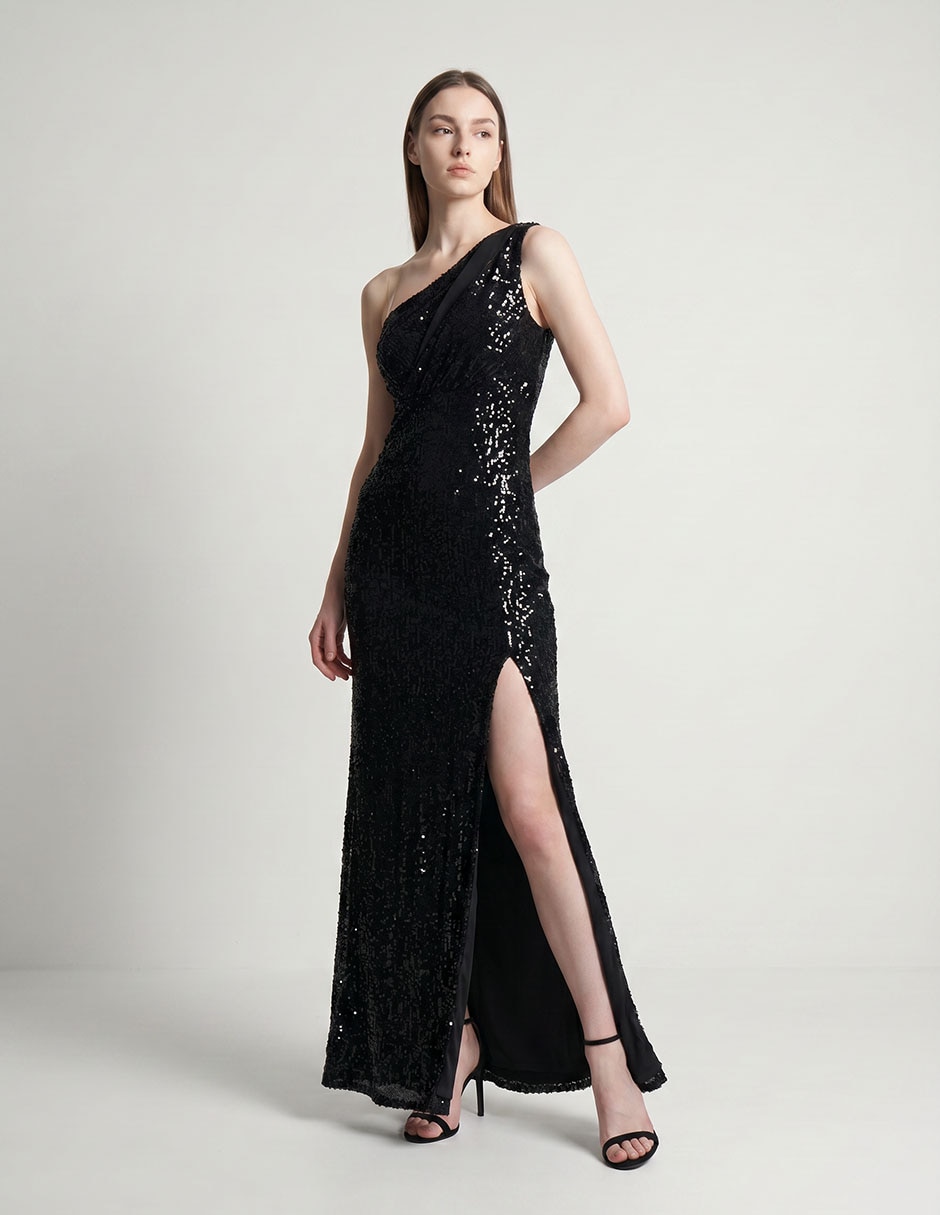 Vestido maxi de fiesta Eva Brazzi escote medio