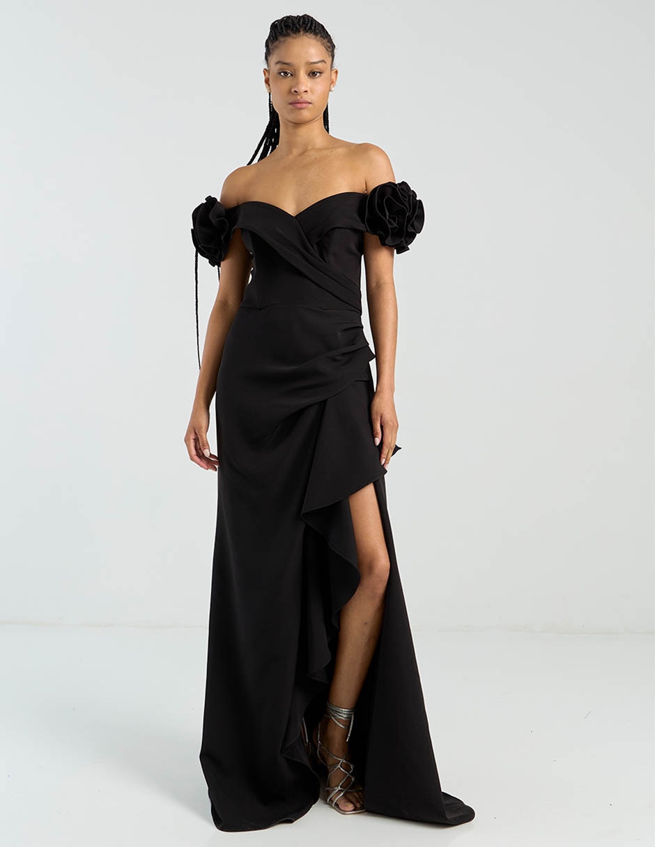 Vestido maxi de fiesta escote Corazón 5