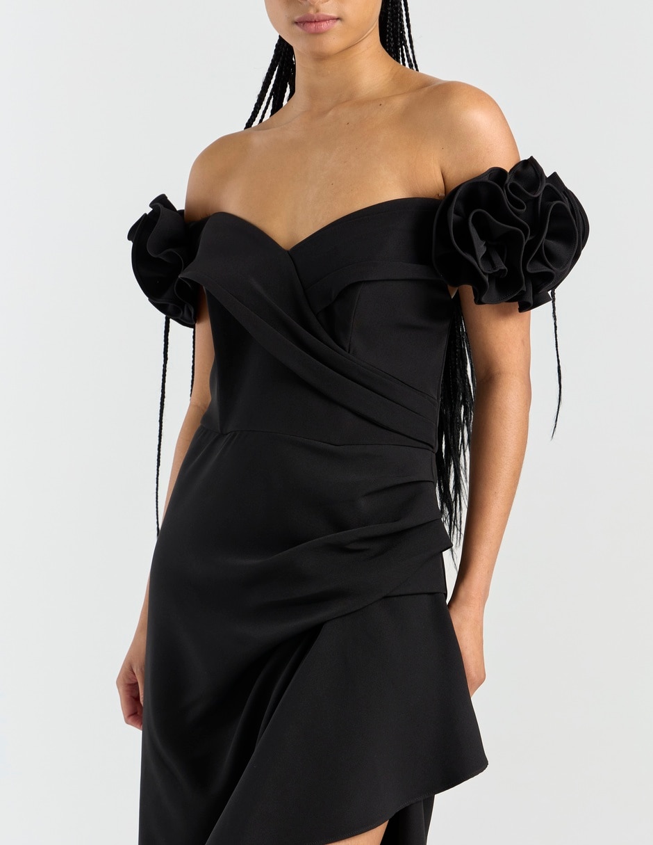 Vestido maxi de fiesta escote Corazón