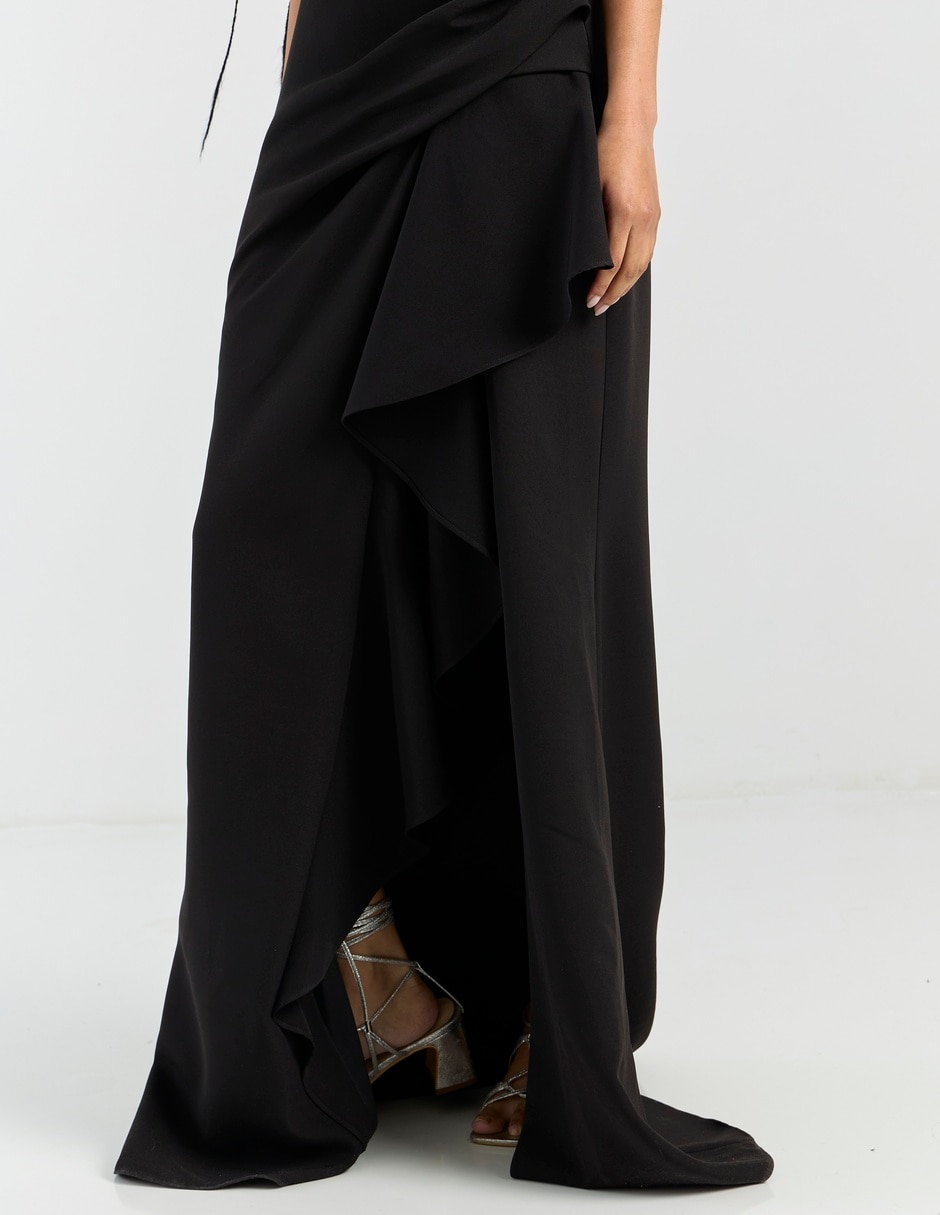 Vestido maxi de fiesta escote Corazón