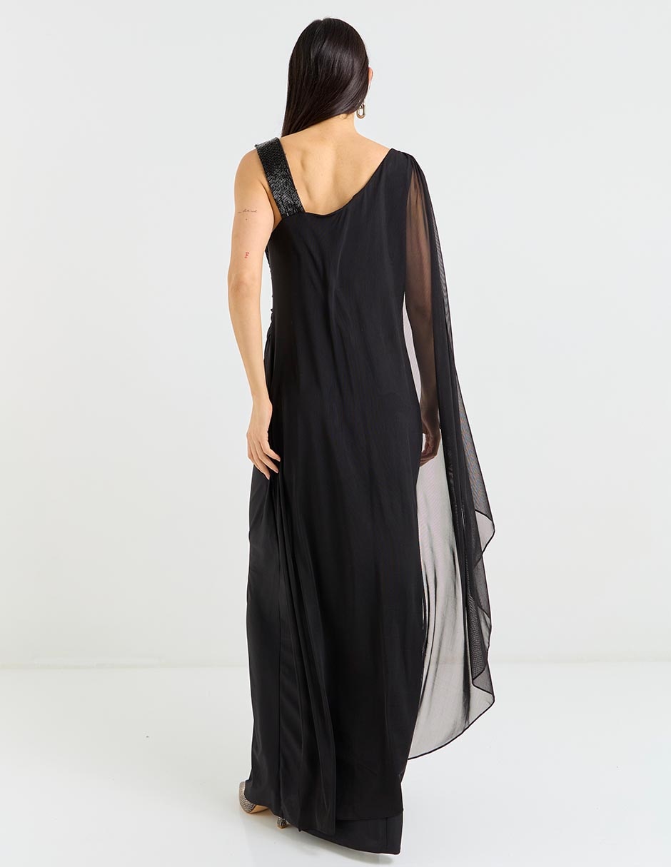Vestido maxi de fiesta escote regular 5