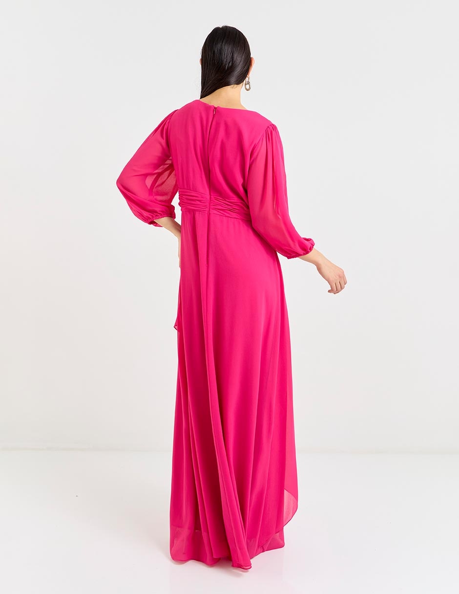 Vestido maxi de fiesta Damaia Atelier escote V