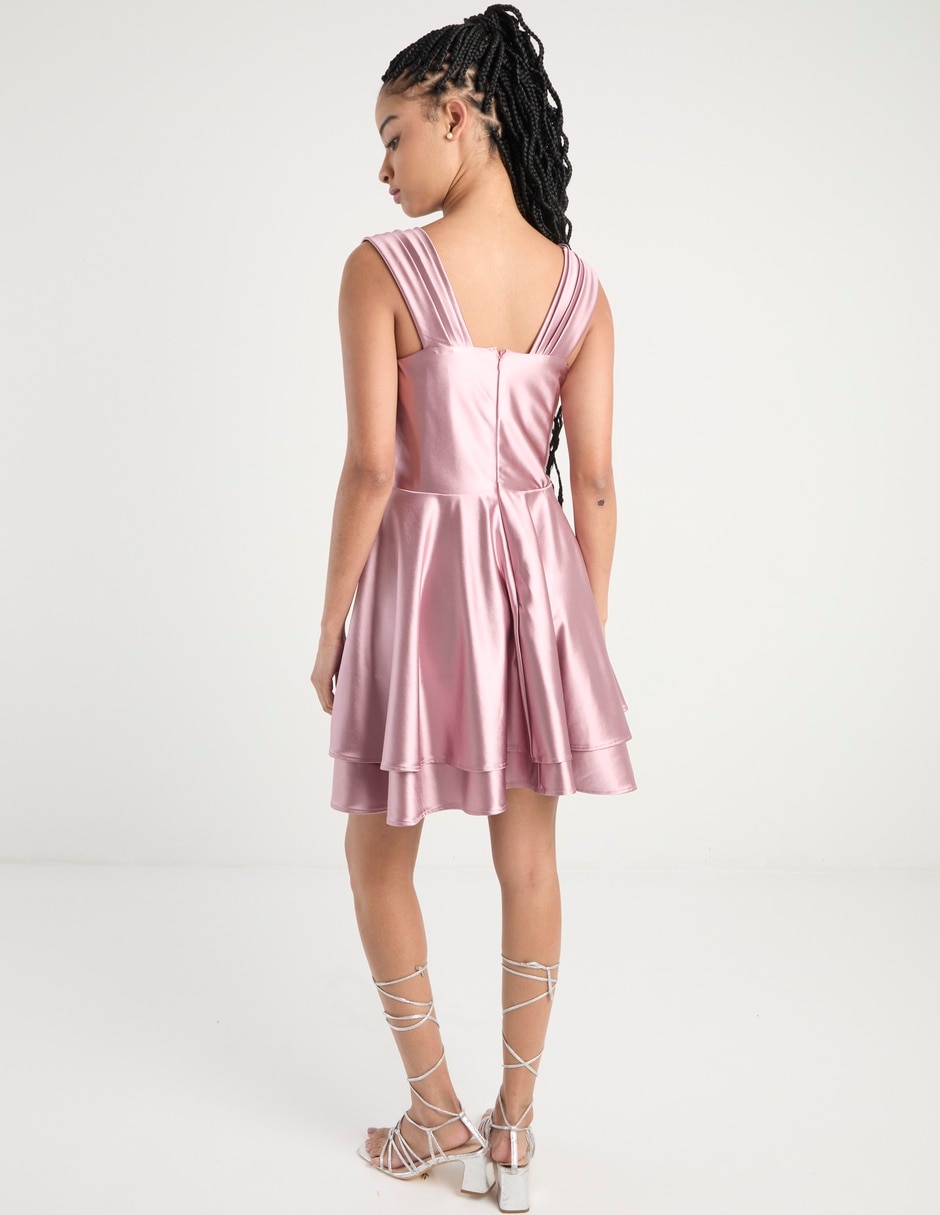 Vestido corto de fiesta espalda abierta 5