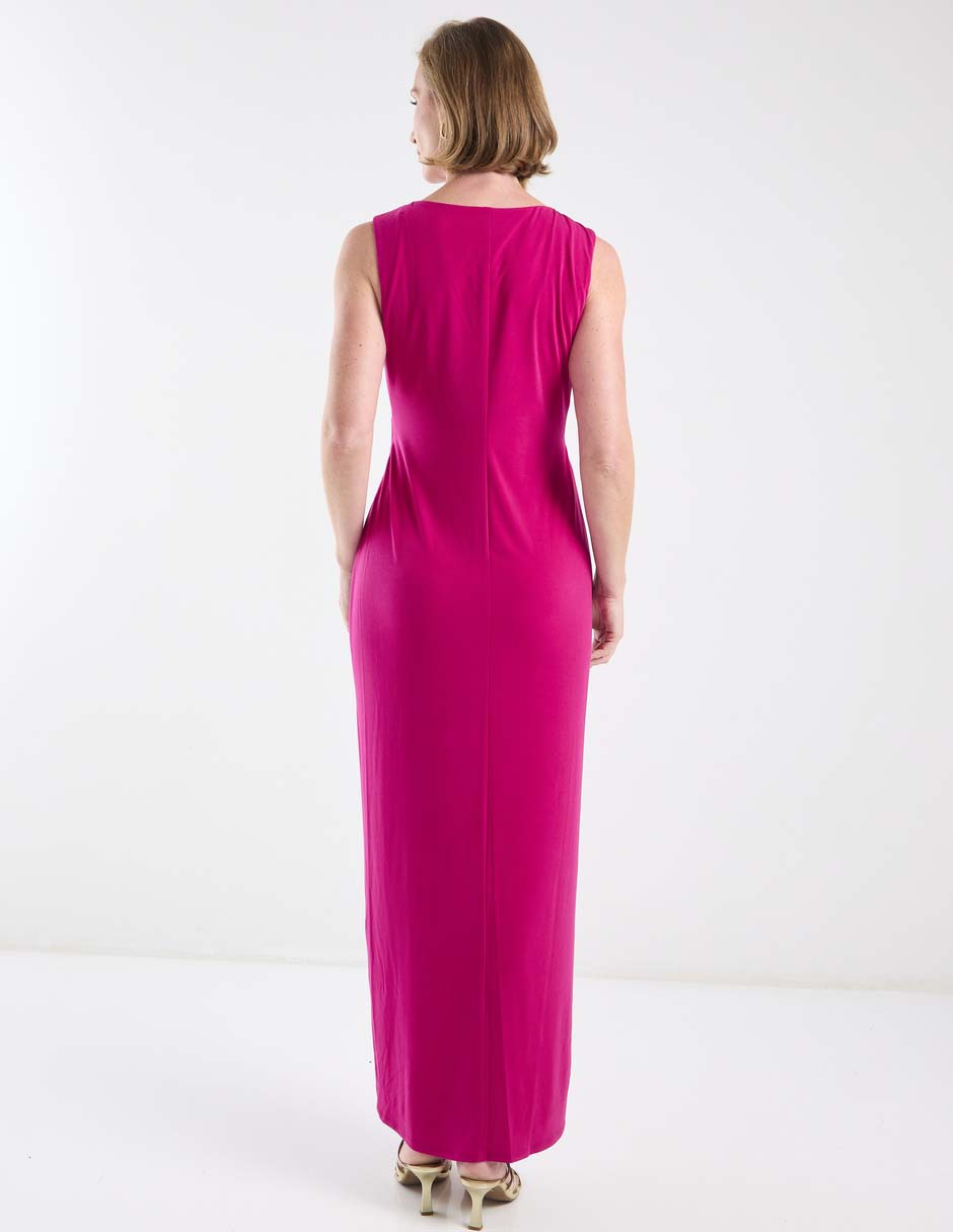 Vestido maxi de fiesta escote V 5