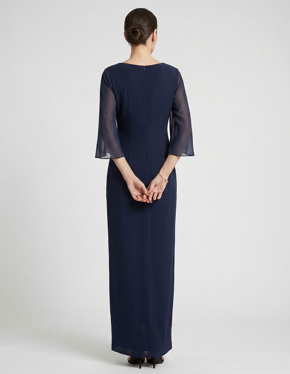 Vestido maxi de fiesta escote regular 2