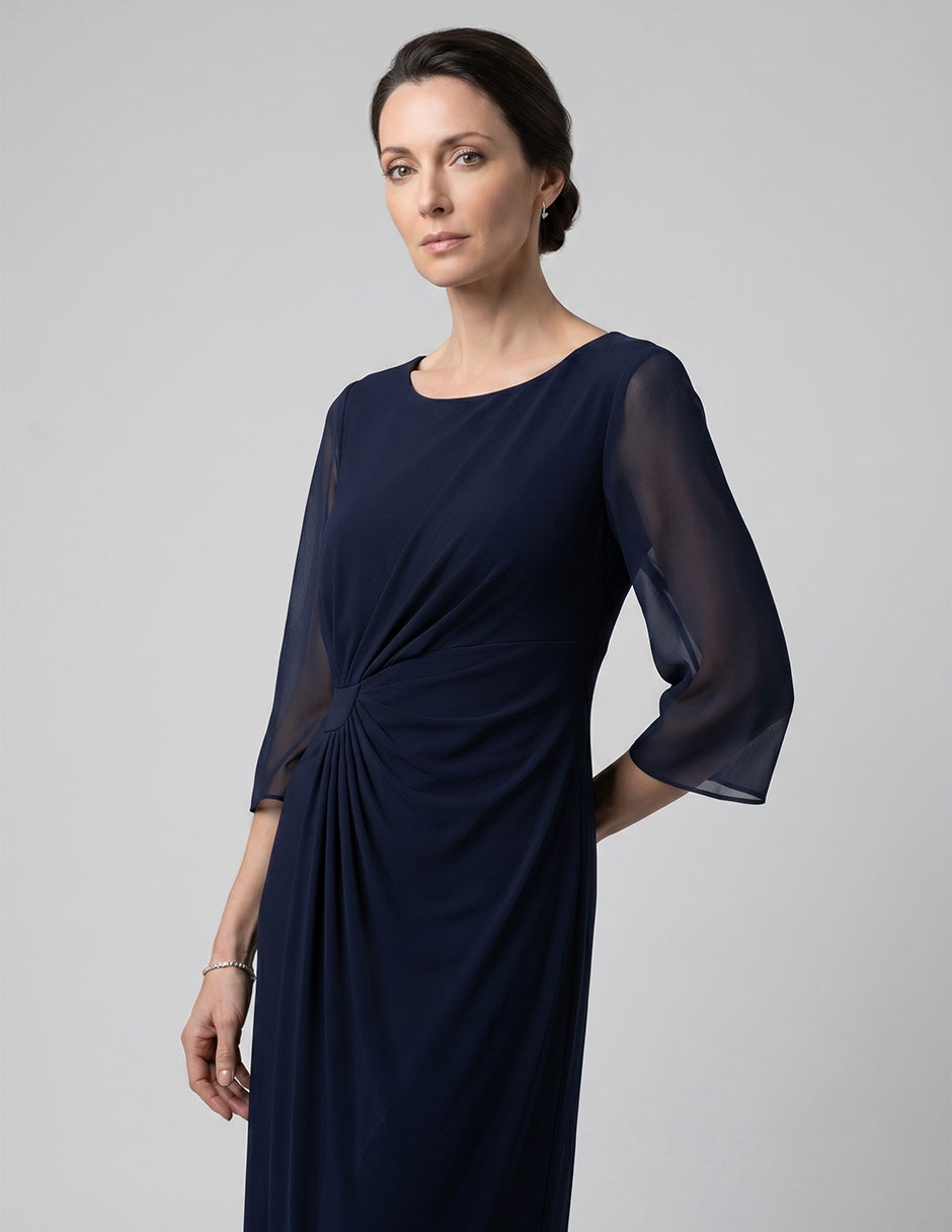 Vestido maxi de fiesta escote regular 3