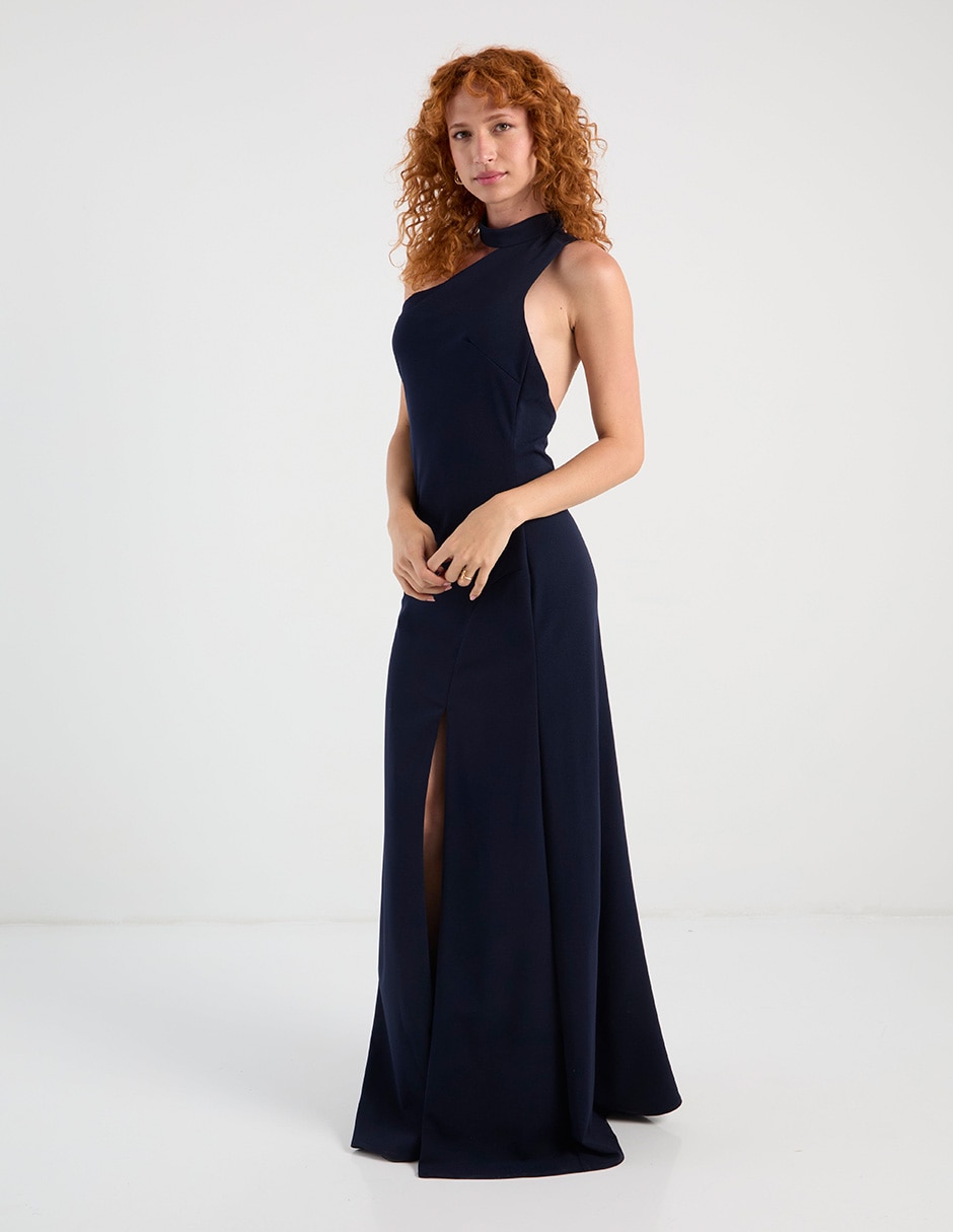 Vestido maxi de fiesta Rue de la Paix espalda cruzada