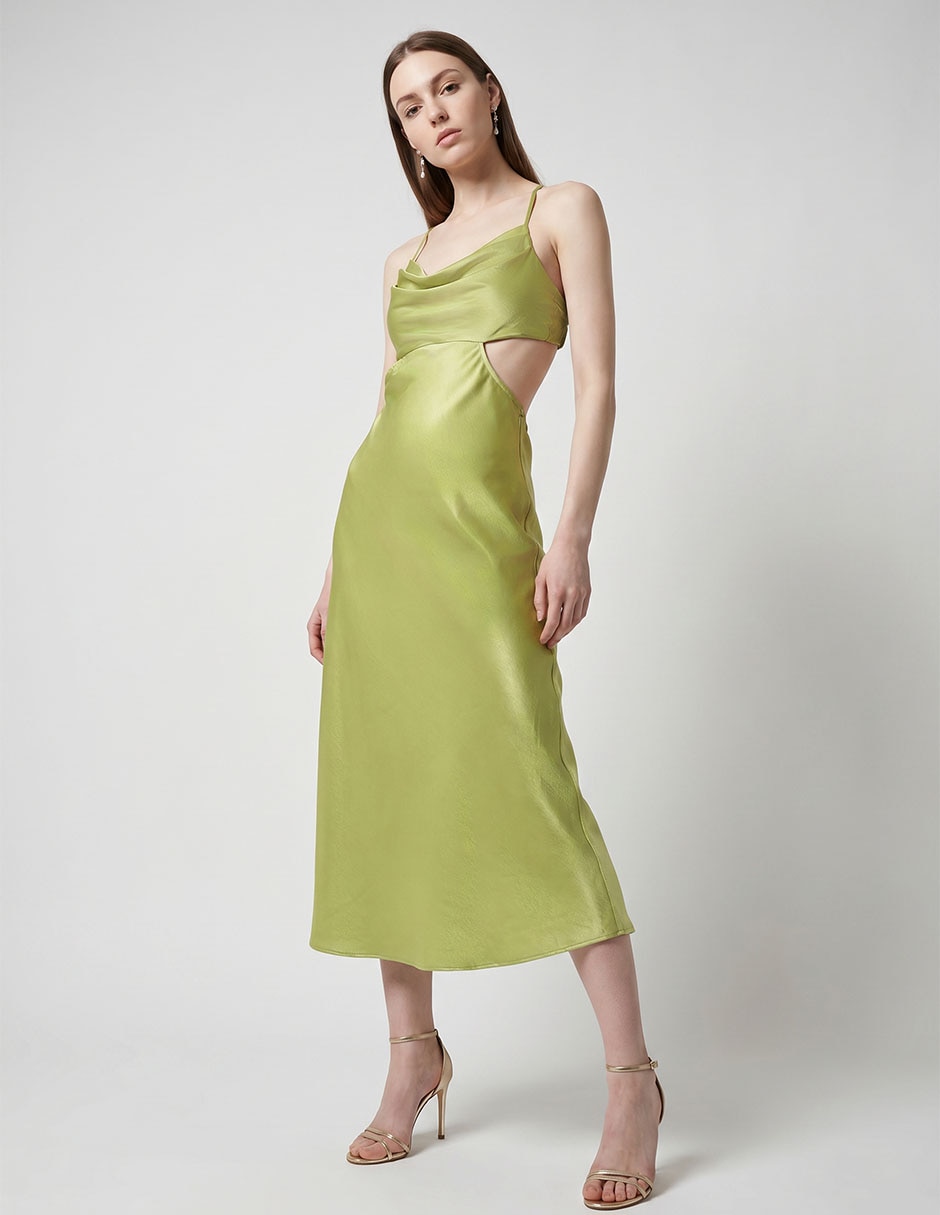Vestido crop de fiesta escote bajo Vestido crop de fiesta escote bajo