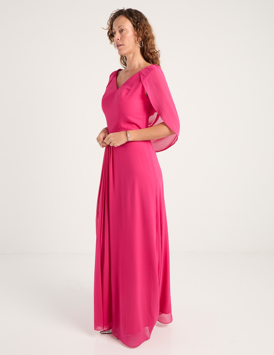 Vestido largo de fiesta escote V 5