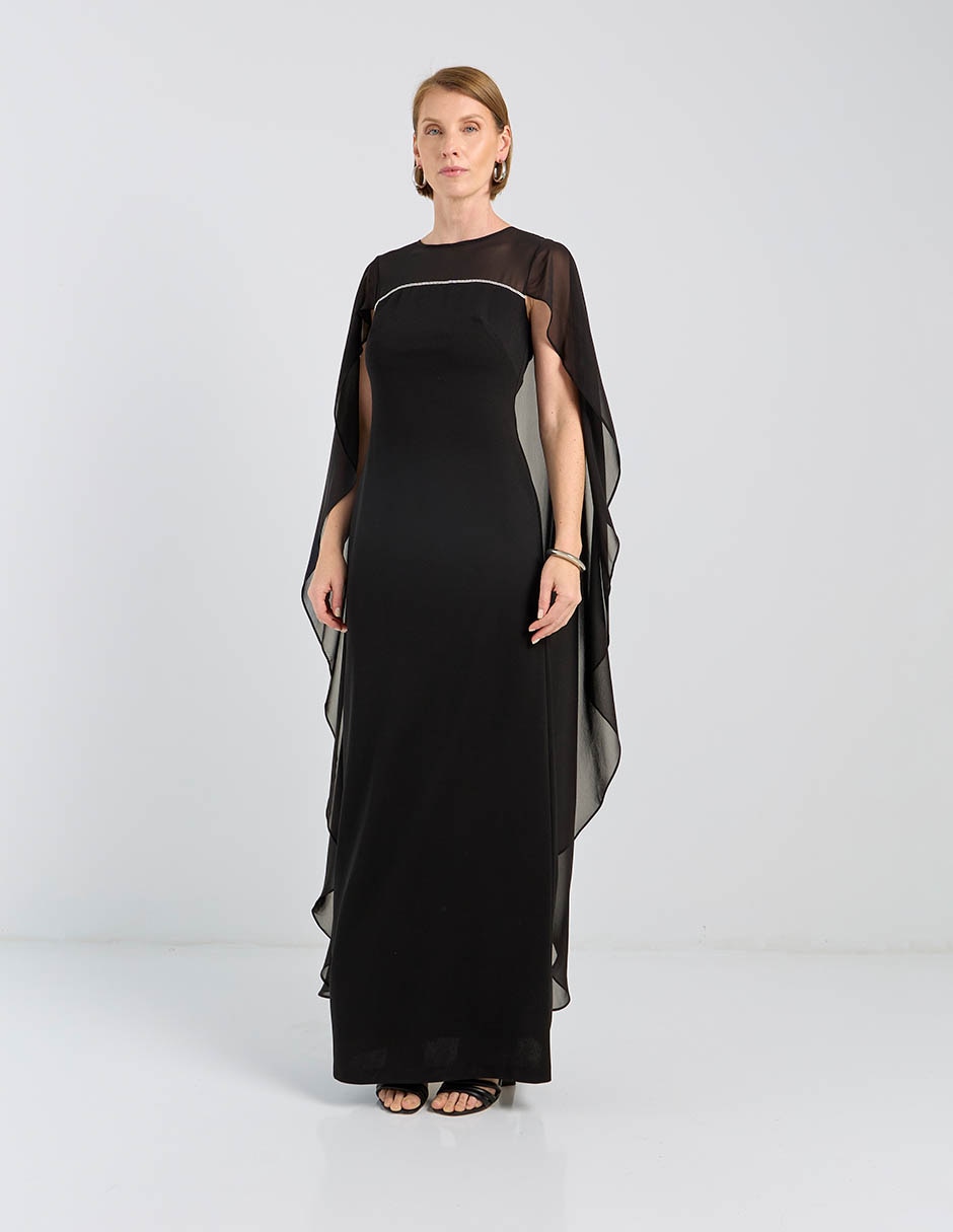 Vestido maxi de fiesta escote regular 6
