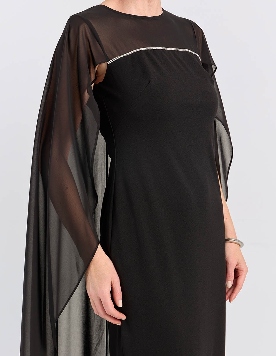 Vestido maxi de fiesta escote regular 7