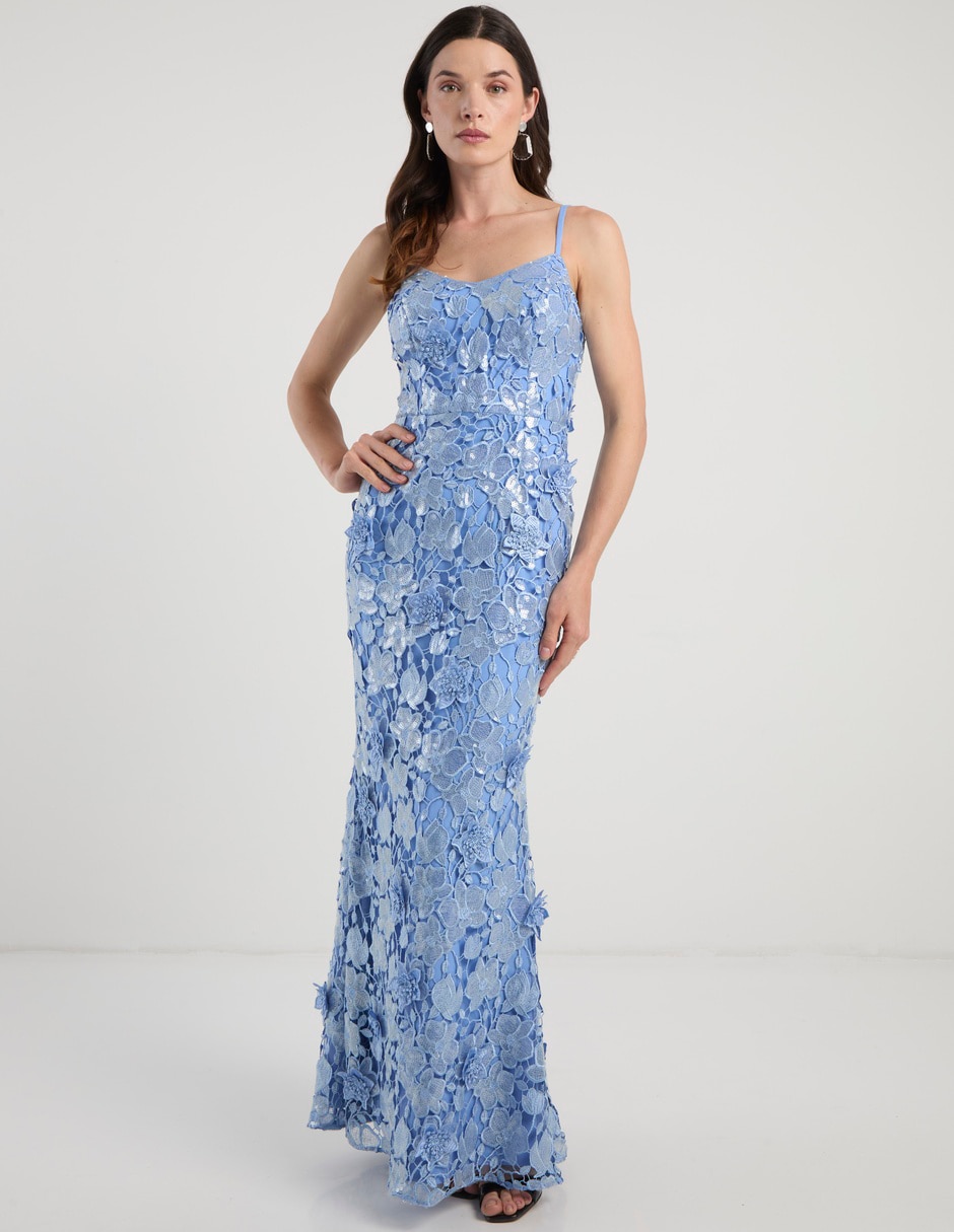 Vestido maxi de fiesta escote corazón Vestido maxi de fiesta escote corazón