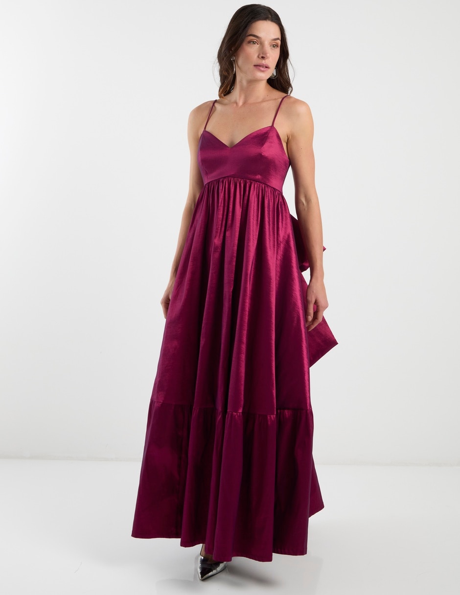Vestido maxi de fiesta escote corazón 7
