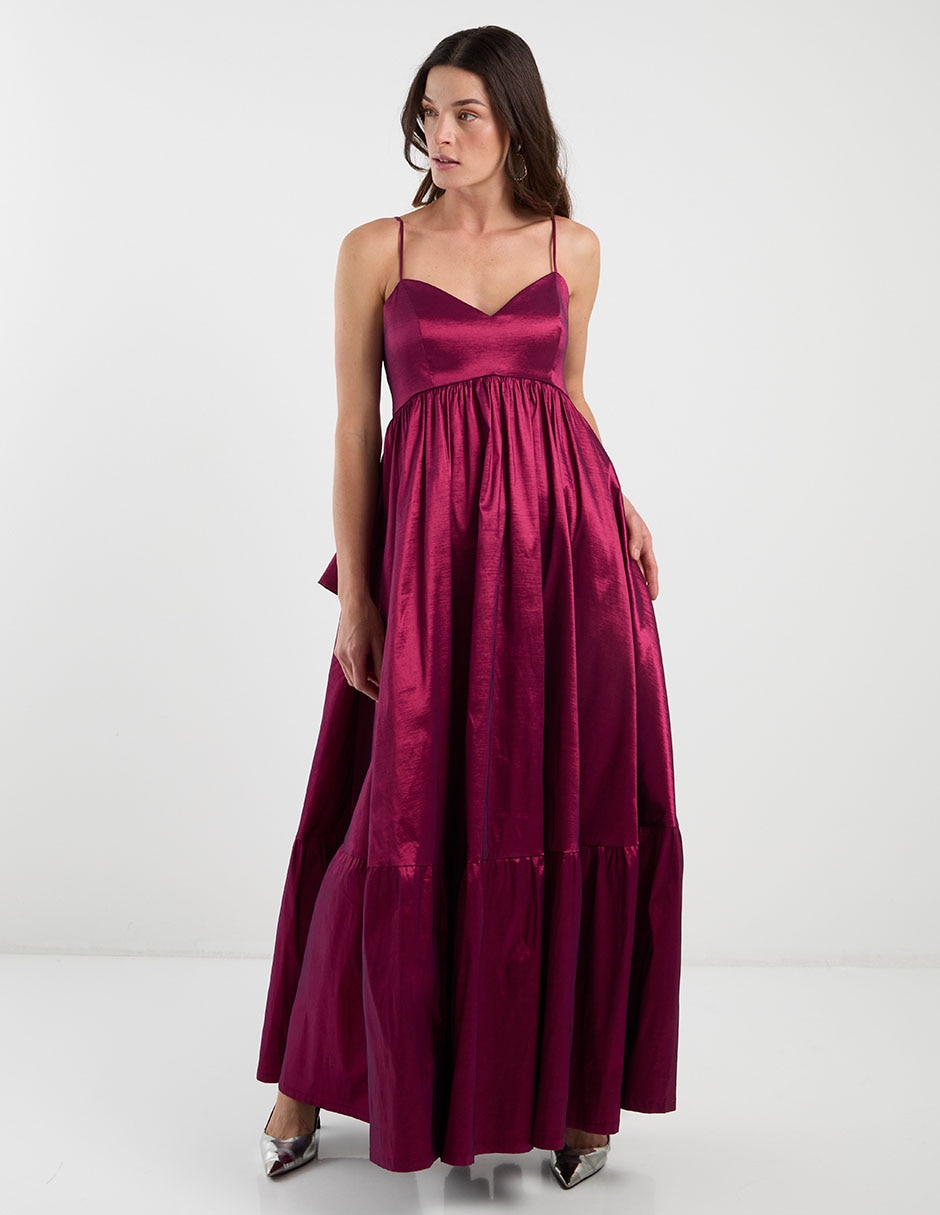 Vestido maxi de fiesta escote corazón 8