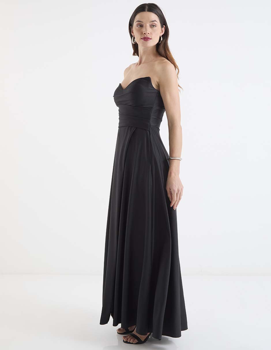 Vestido maxi de fiesta escote corazón 7