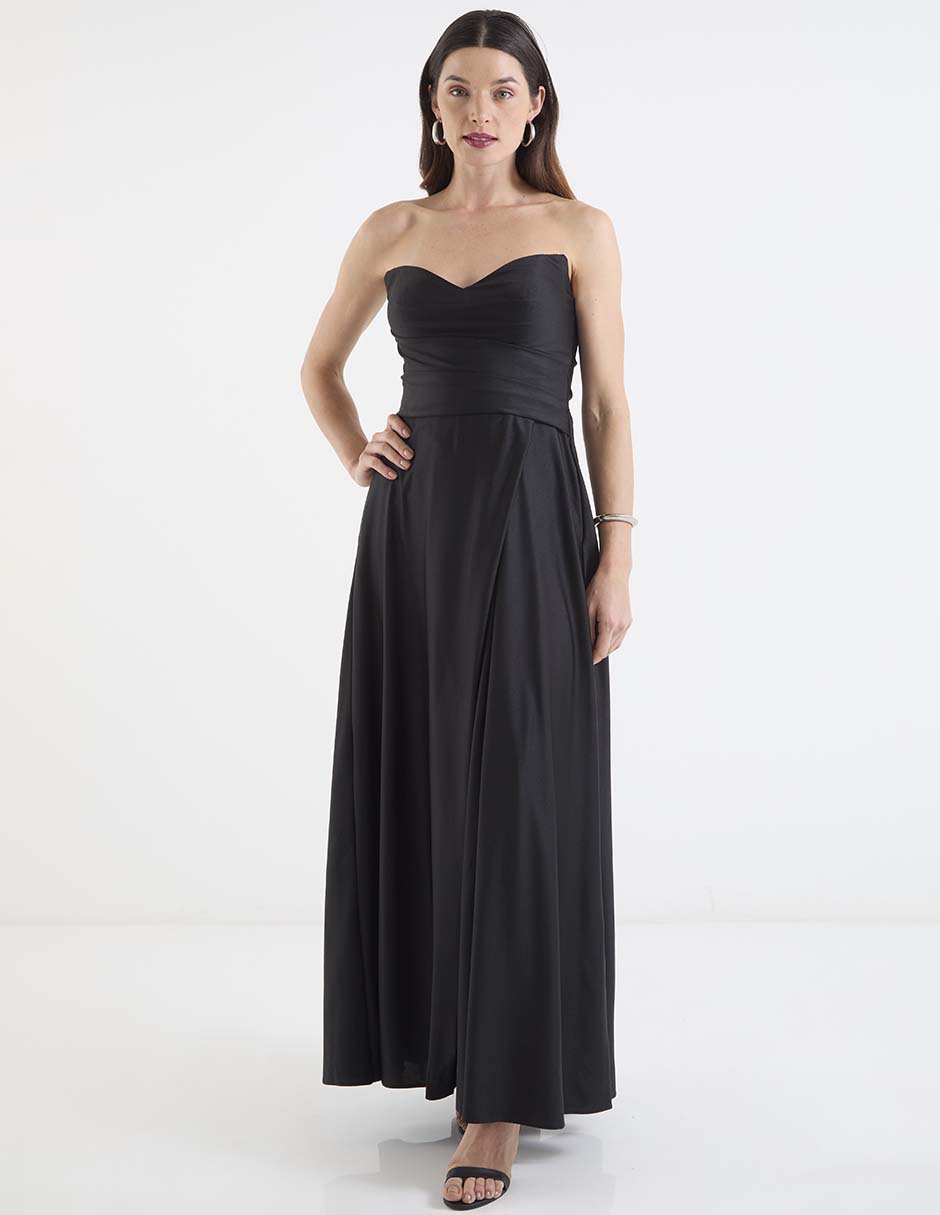 Vestido maxi de fiesta escote corazón 8
