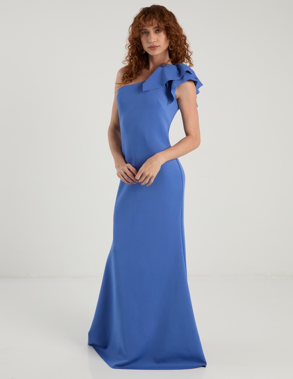 Vestido maxi de fiesta escote Regular