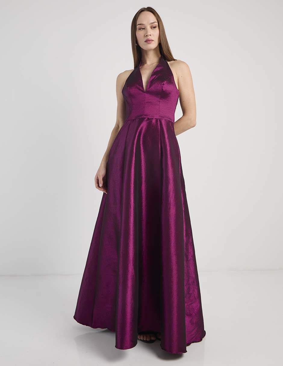 Vestido maxi de fiesta escote v Vestido maxi de fiesta escote v