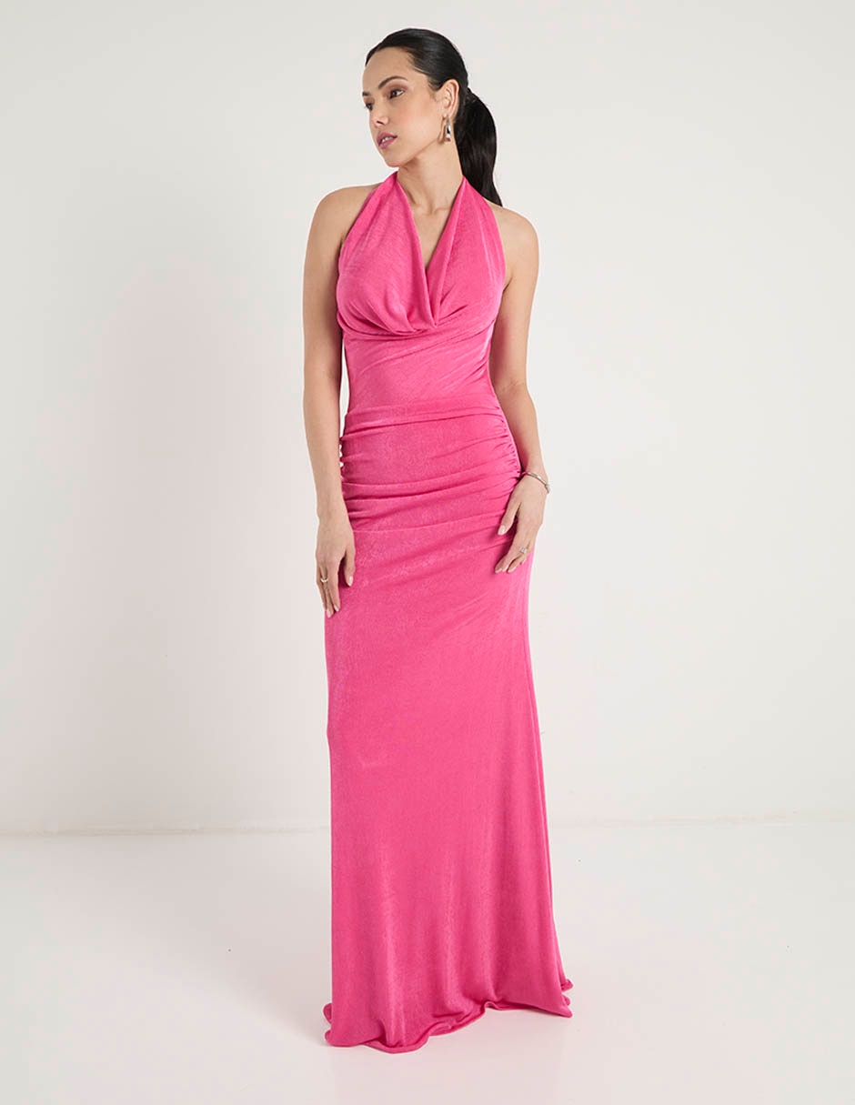 Vestido largo fiesta escote espalda abierta 7