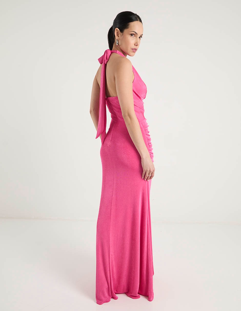 Vestido largo fiesta escote espalda abierta 11