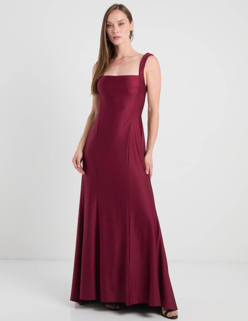 Vestido maxi de fiesta espalda abierta