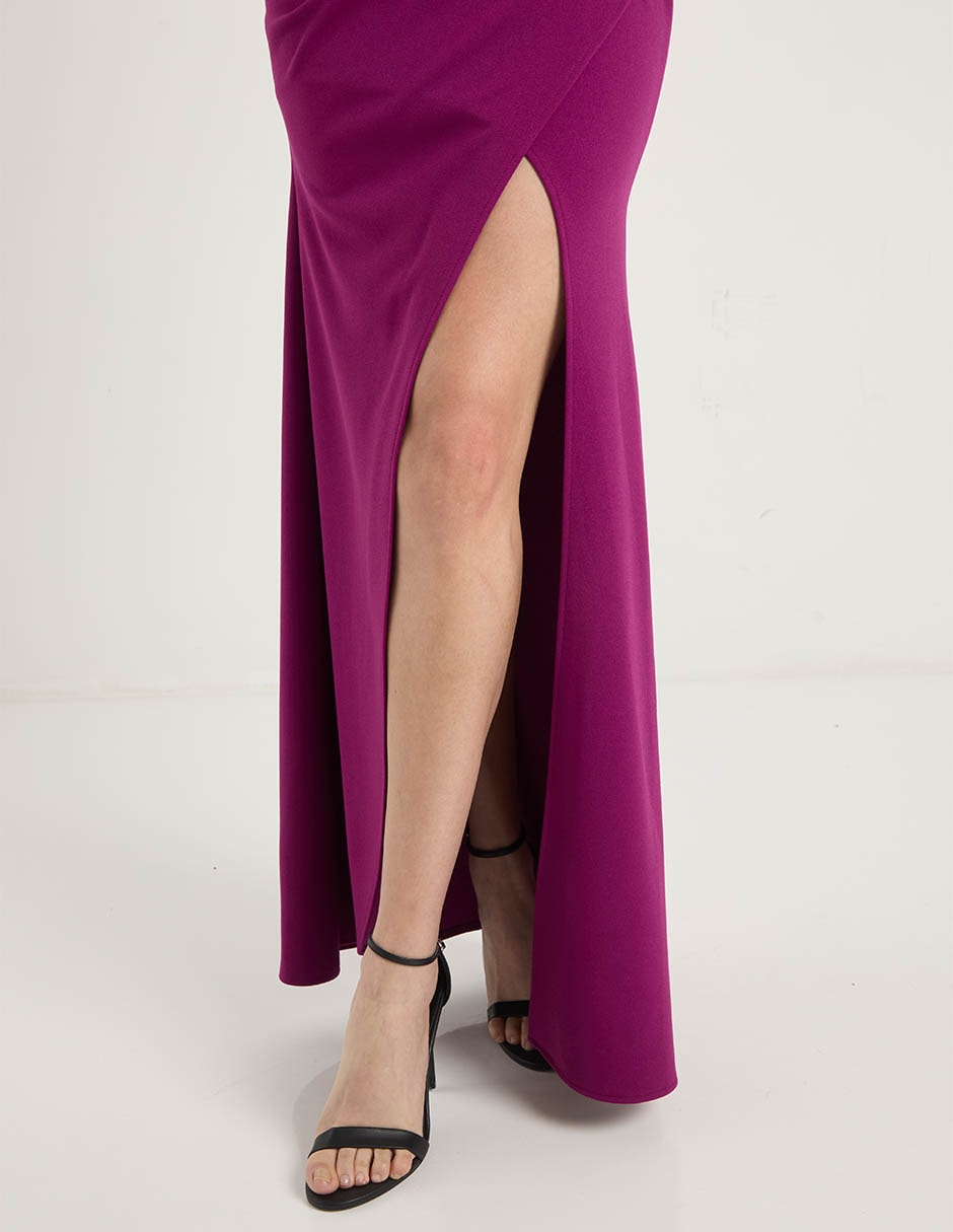 Vestido maxi de fiesta escote corazón 10
