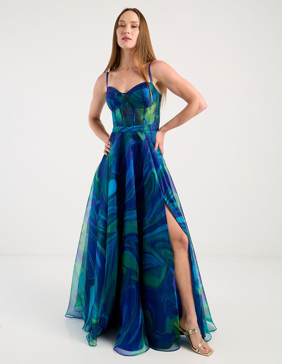 Vestido largo de fiesta para mujer 7
