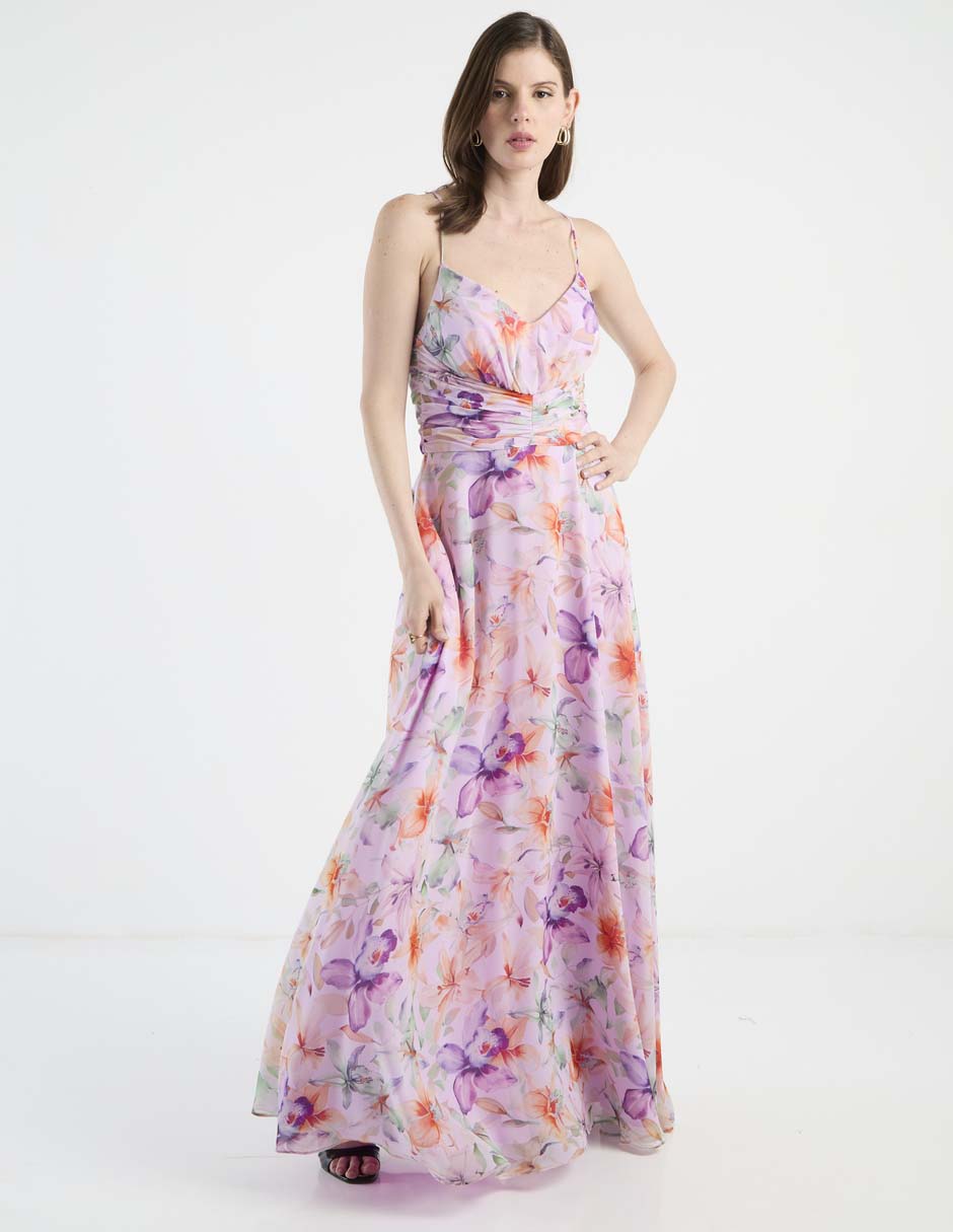 Vestido maxi fiesta rue de la paix para mujer