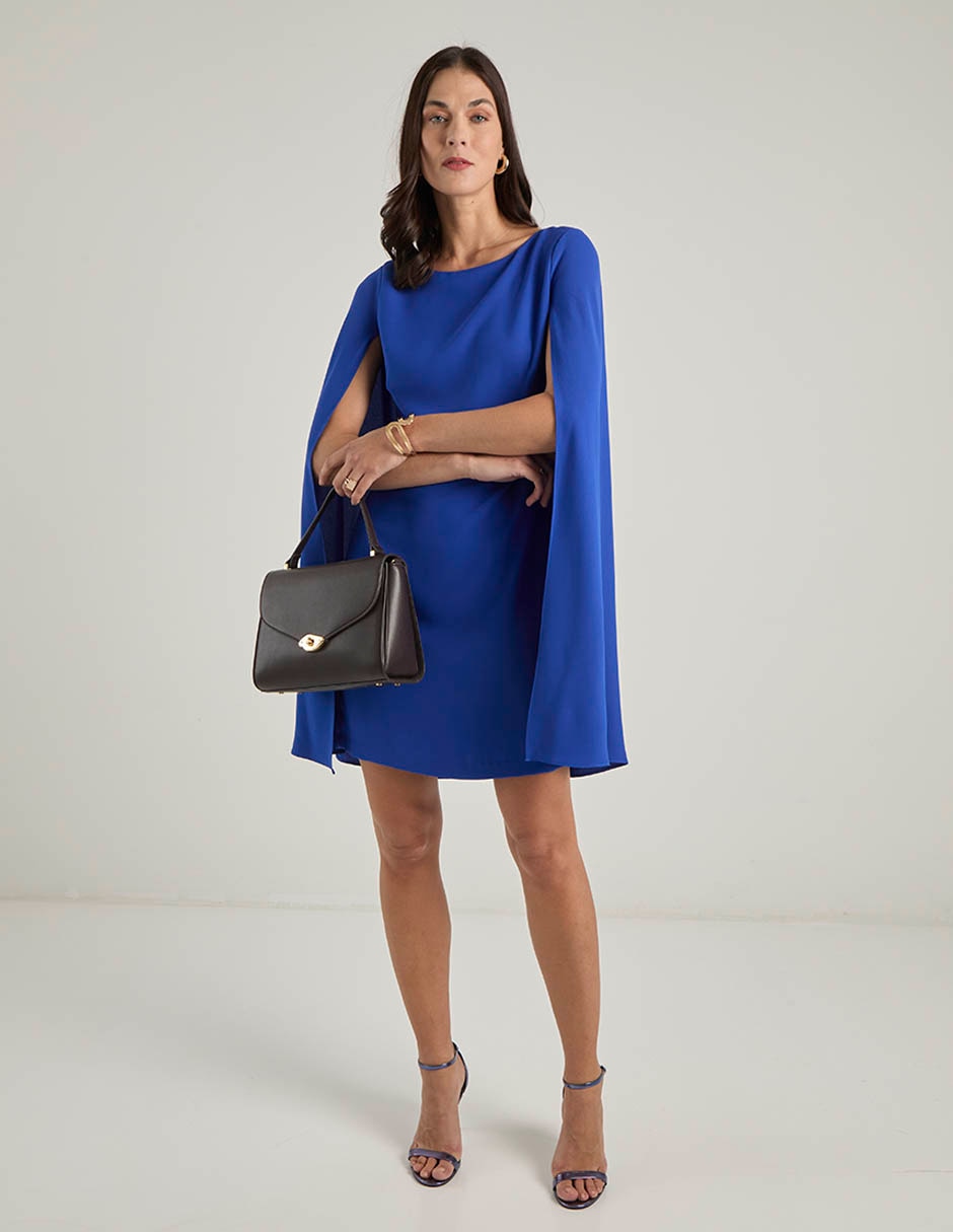 Vestido mini fiesta Lauren Ralph Lauren escote redondo