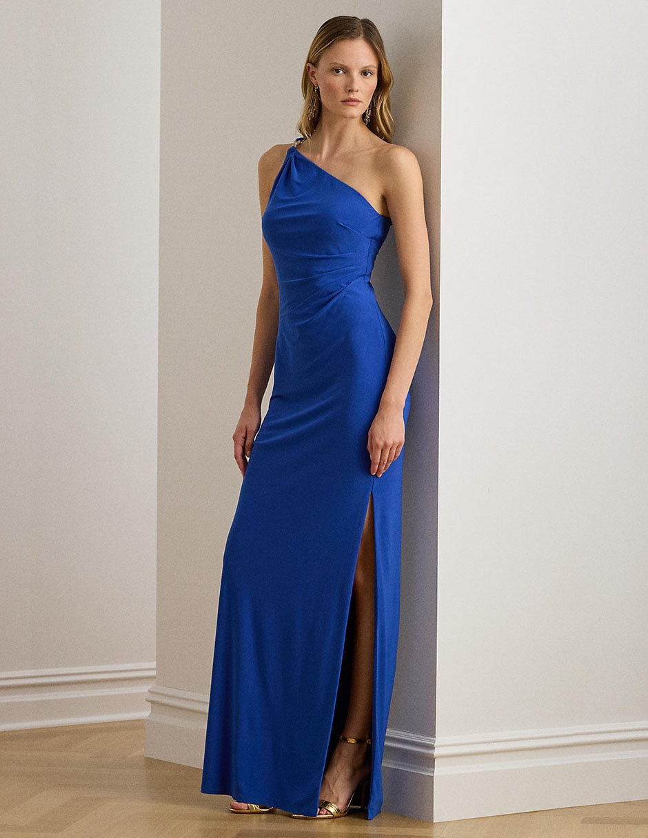 Vestido maxi de fiesta escote medio 1
