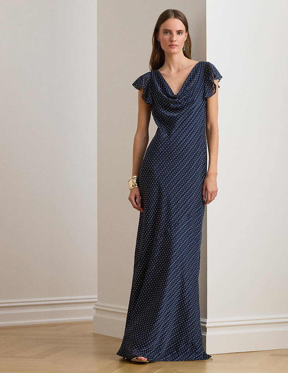 Vestido maxi de fiesta escote V Vestido maxi de fiesta escote V