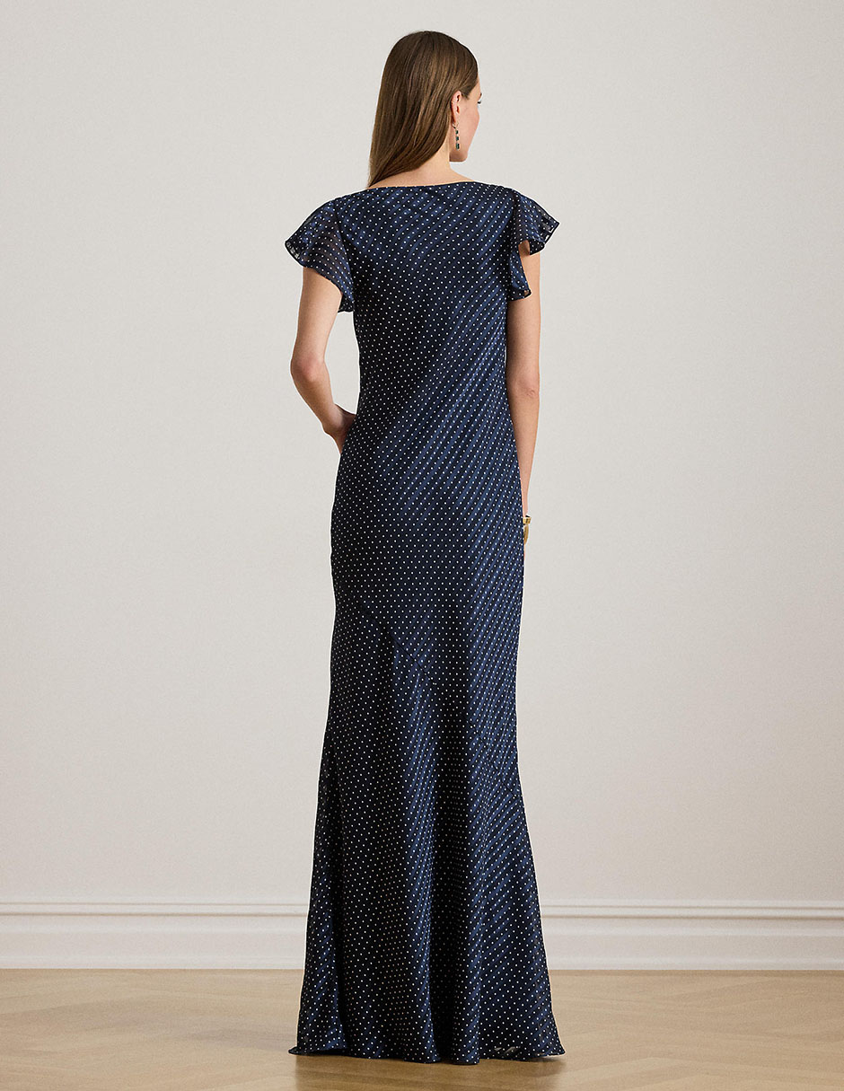 Vestido maxi de fiesta escote V 4