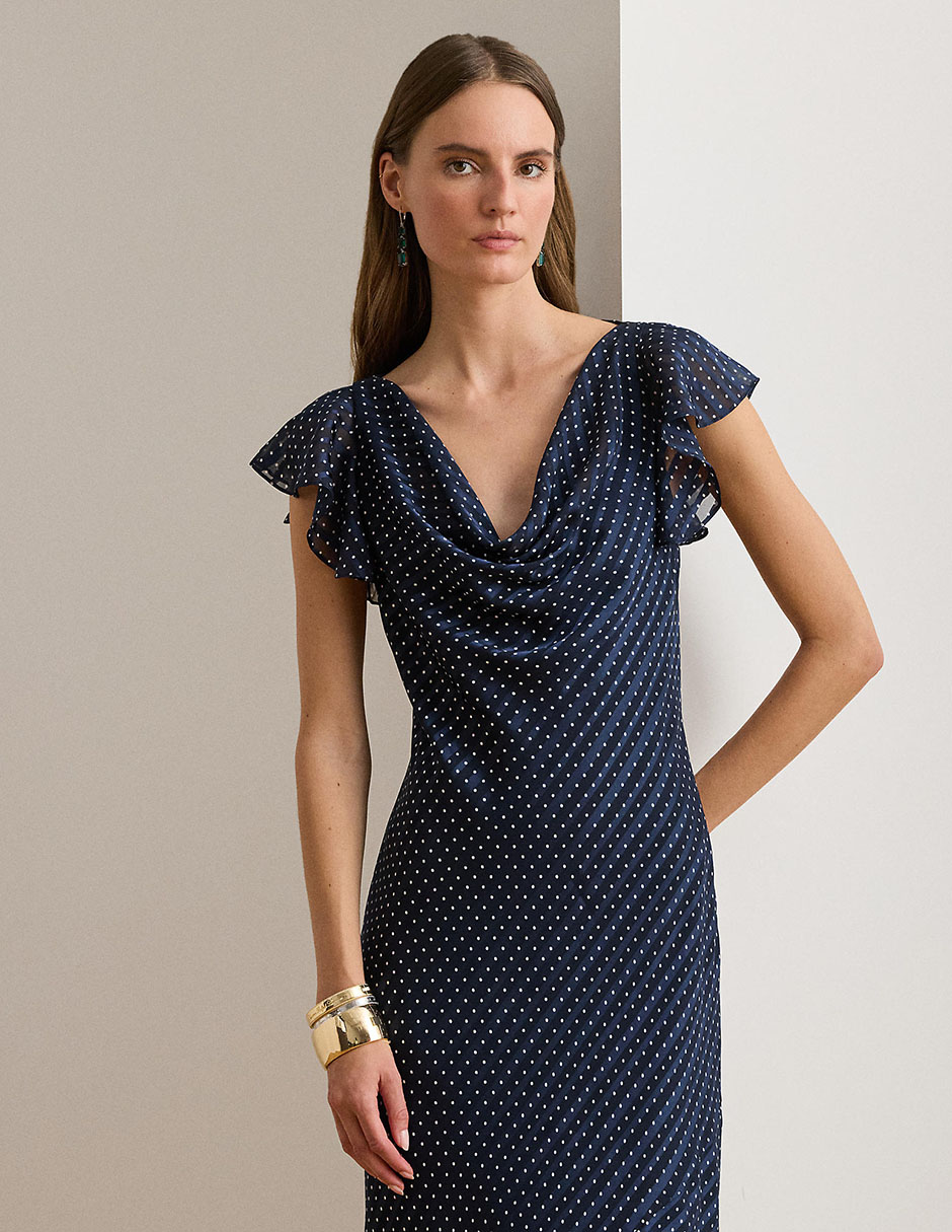 Vestido maxi de fiesta escote V 3