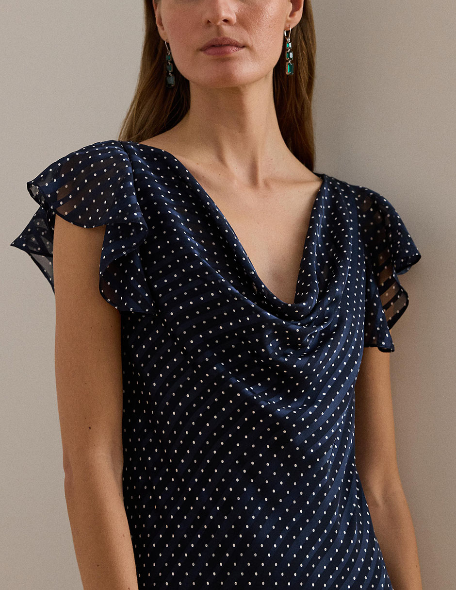 Vestido maxi de fiesta escote V 2