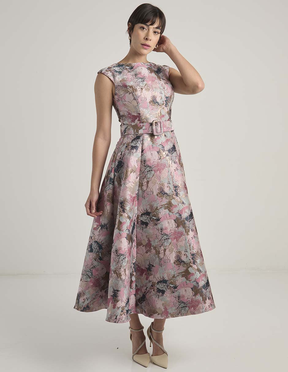Vestido midi de fiesta 8